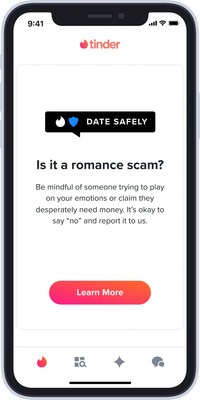In-App Message: Is it a romance scam?
